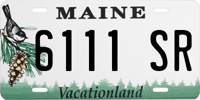 ME license plate 6111SR