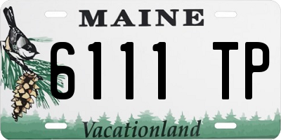 ME license plate 6111TP