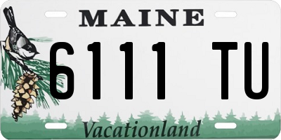 ME license plate 6111TU
