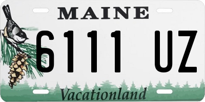 ME license plate 6111UZ