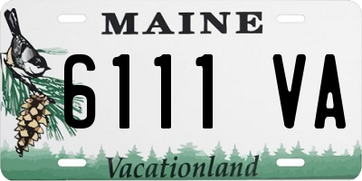 ME license plate 6111VA