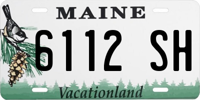 ME license plate 6112SH