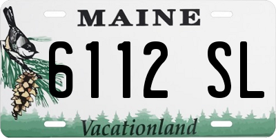 ME license plate 6112SL