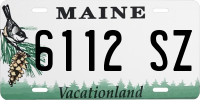 ME license plate 6112SZ