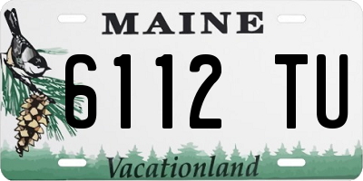 ME license plate 6112TU