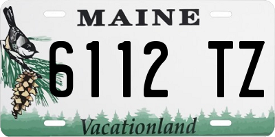 ME license plate 6112TZ