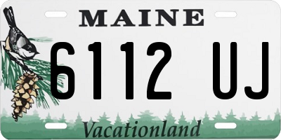 ME license plate 6112UJ