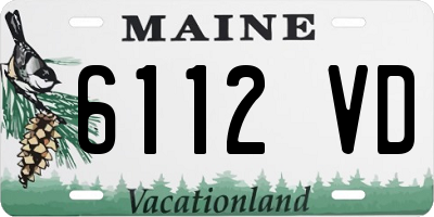 ME license plate 6112VD