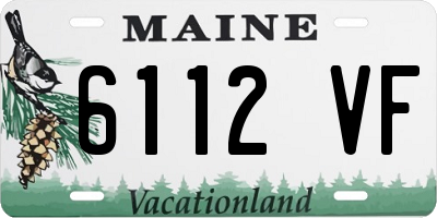 ME license plate 6112VF