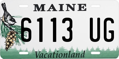 ME license plate 6113UG
