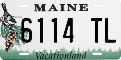 ME license plate 6114TL