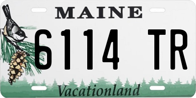 ME license plate 6114TR