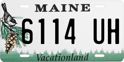 ME license plate 6114UH