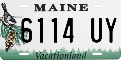 ME license plate 6114UY