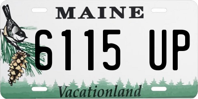 ME license plate 6115UP