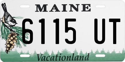 ME license plate 6115UT