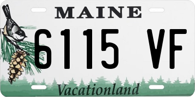ME license plate 6115VF