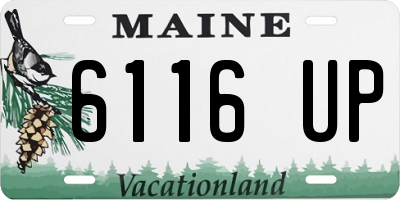 ME license plate 6116UP