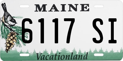 ME license plate 6117SI