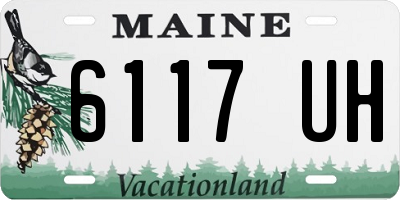 ME license plate 6117UH