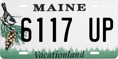 ME license plate 6117UP