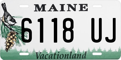 ME license plate 6118UJ