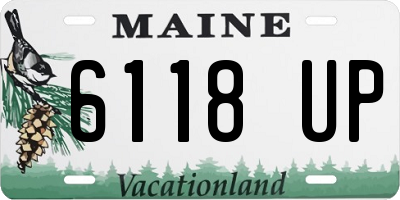 ME license plate 6118UP
