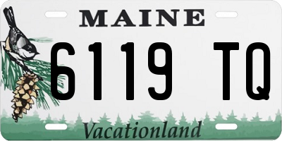 ME license plate 6119TQ