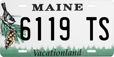 ME license plate 6119TS