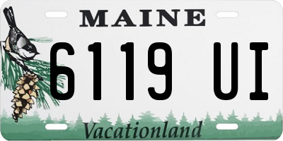 ME license plate 6119UI