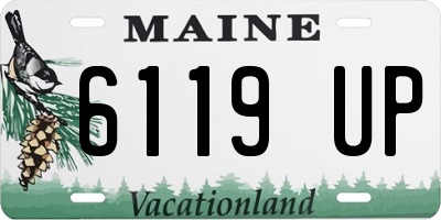 ME license plate 6119UP