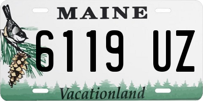 ME license plate 6119UZ