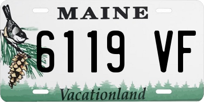 ME license plate 6119VF