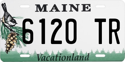 ME license plate 6120TR