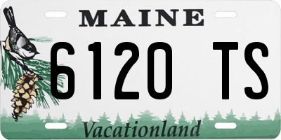 ME license plate 6120TS