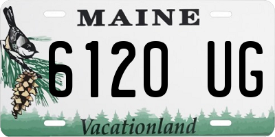 ME license plate 6120UG