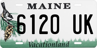 ME license plate 6120UK