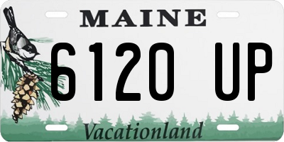 ME license plate 6120UP