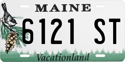 ME license plate 6121ST