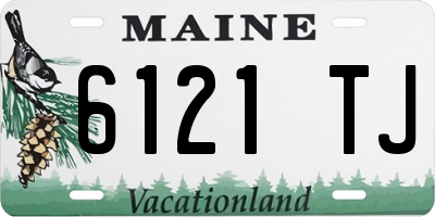 ME license plate 6121TJ