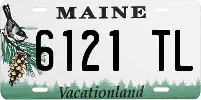 ME license plate 6121TL