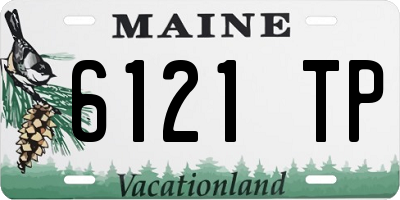ME license plate 6121TP