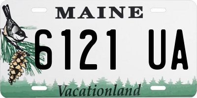 ME license plate 6121UA