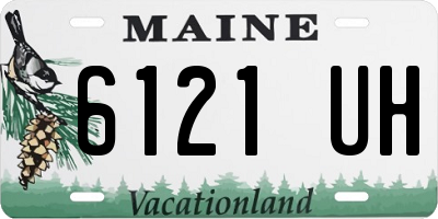 ME license plate 6121UH
