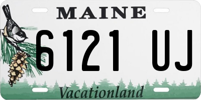 ME license plate 6121UJ
