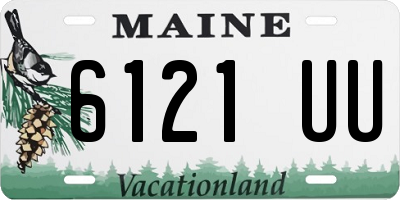 ME license plate 6121UU