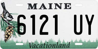 ME license plate 6121UY