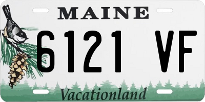 ME license plate 6121VF