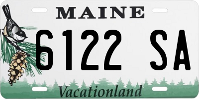 ME license plate 6122SA