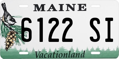 ME license plate 6122SI